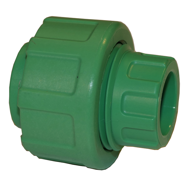20mm Blue/Green pipe union, m/innvendig sveis