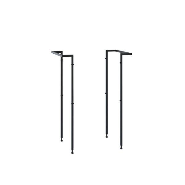 REFINED Håndkleholder 80x40x10 cm, (2 stk.) sort