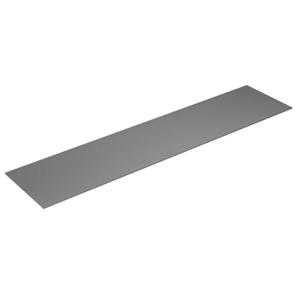Benkeplate Form 220-232x50, lys grå