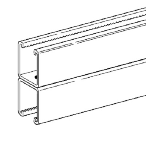 41/41/2,50 D montasjeskinne system 41, pregalvanisert, 3 meter