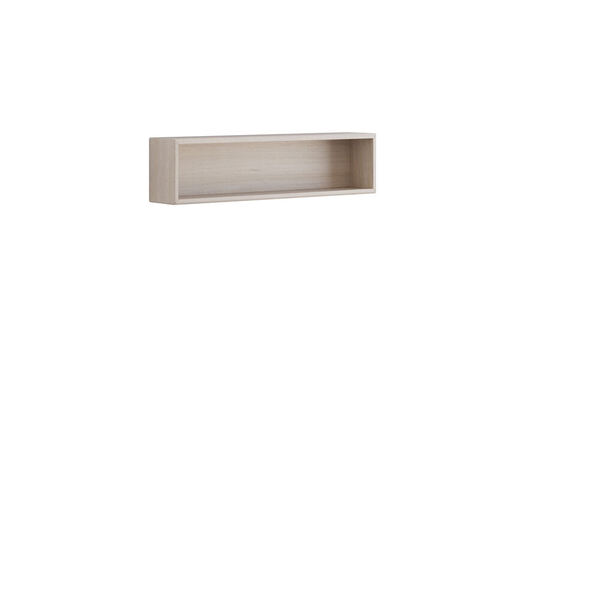 Veggreol 20x80x14, hvit eik
