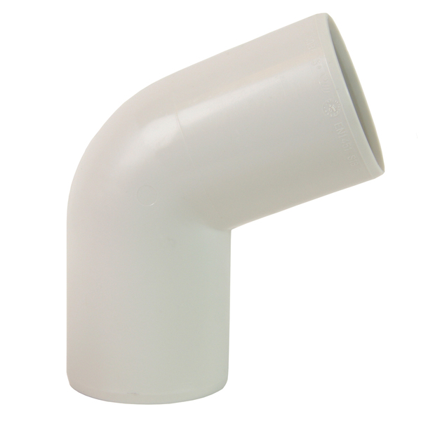 50 mm Smartline bend 67° PP, hvit