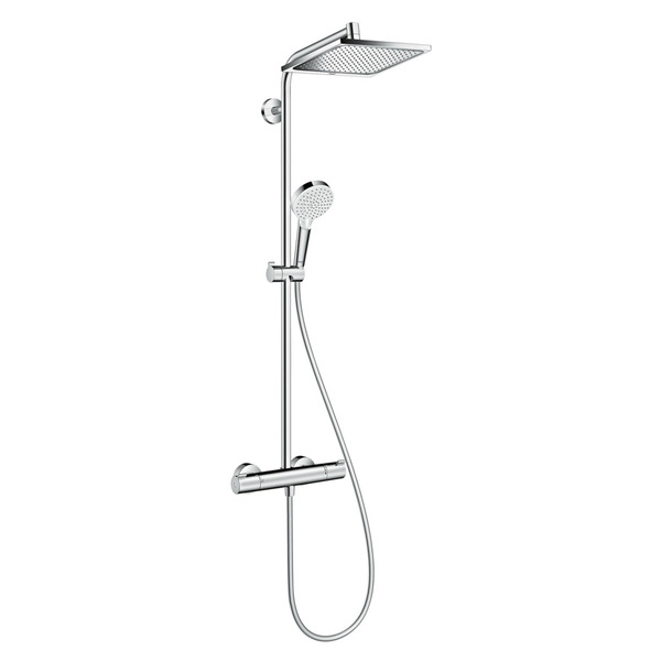 Crometta E Showerpipe 240 m/termostat, EcoSmart, krom