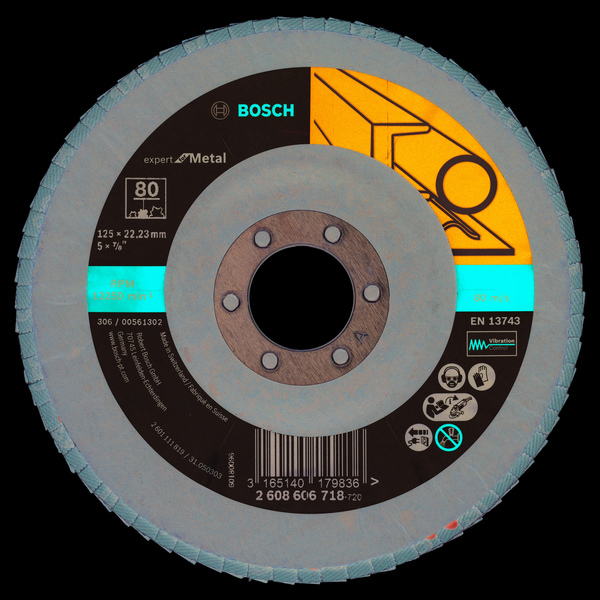 Bosch lamellskive K80, 125x22 mm