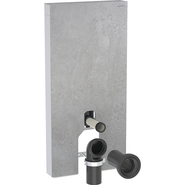 Monolith modul 101 cm f/gulvtoalett, betongstruktur/alu