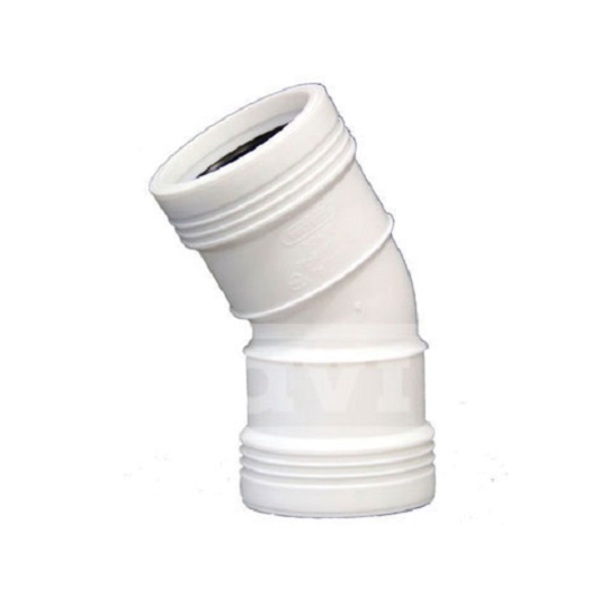 32 mm Wafix Pluss bend 30°, hvit