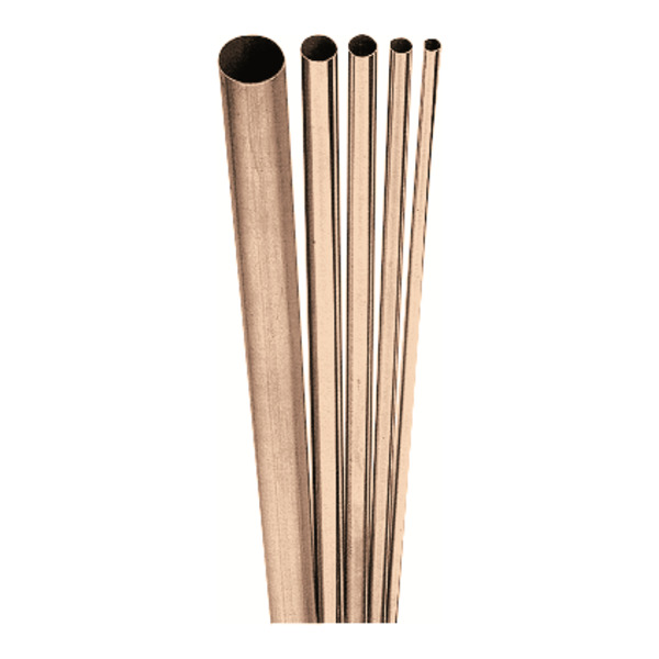 15x1 mm Marinepres Cu-NI rør, lenge a 6 meter