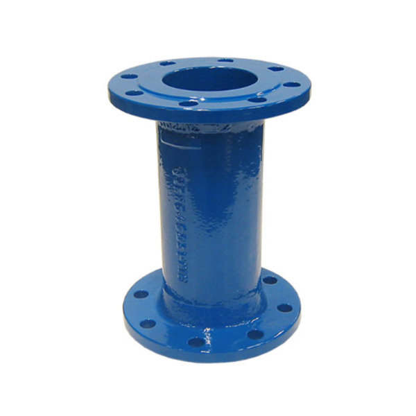 DN100 flenserør L100 PN16 epoxybelagt