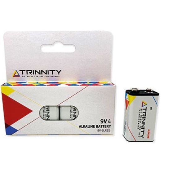 Trinnity 9V batteri 6LR61 4 stk