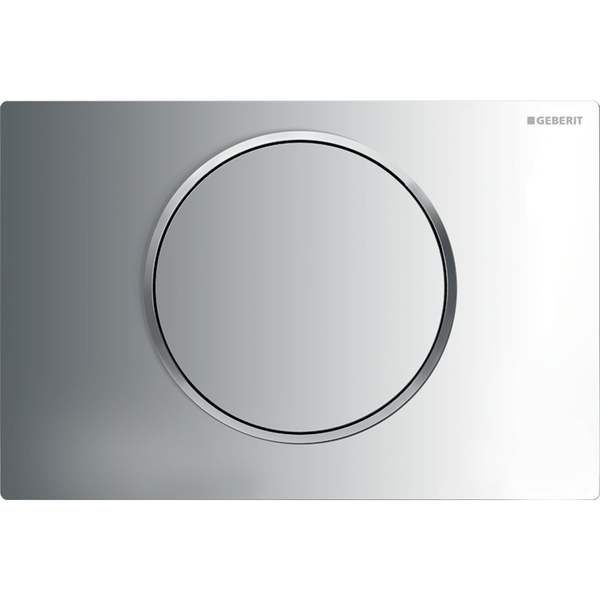 Sigma 10 betjeningsplate, blank krom/matt krom