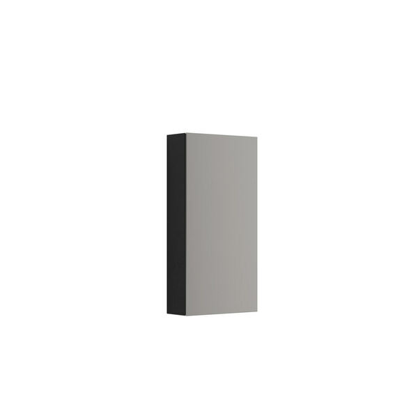 Skap m/1 speildør venstre 80x40x15, eik noir