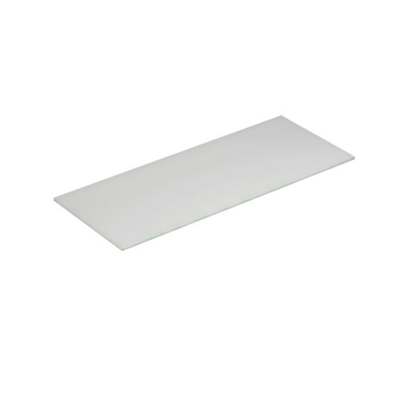 Benkeplate Form 100-119x40, hvit matt