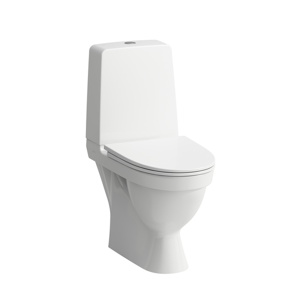 Laufen Kompas gulvtoalett, rimless, skjult P-lås dobbelspyl f/liming u/sete