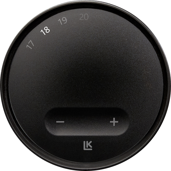 LK ArcTune romtermostat, sort
