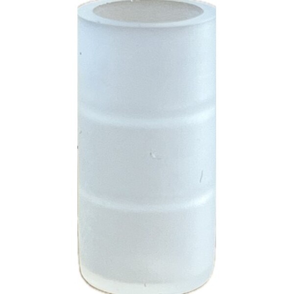 7 mm endehette for fiberrør, transparent