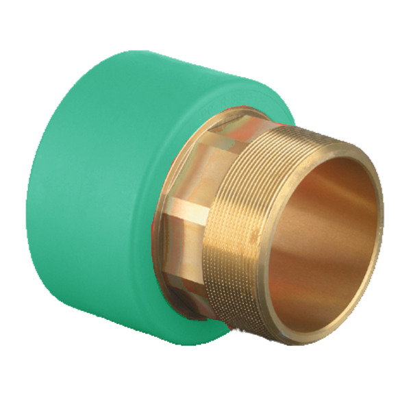20x1/2 Blue/Green pipe overgangsnippel, utvendige gjenger, hexagon
