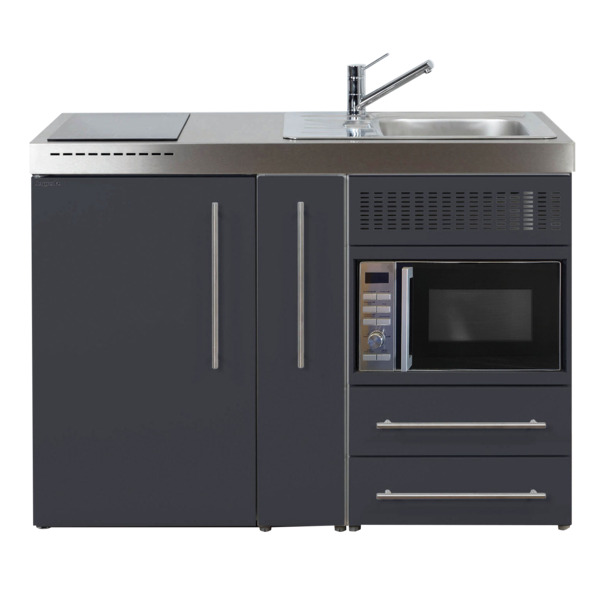 Premiumline minikjøkken 1200A høyre, grå 740 x 1200 x 980 mm