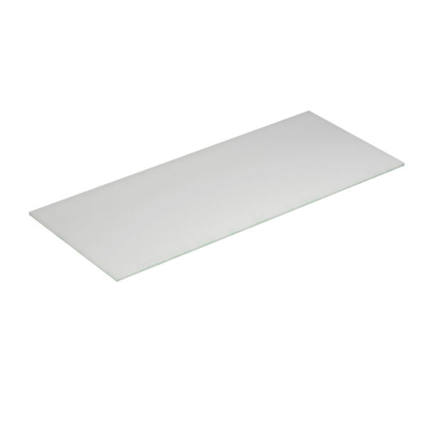 Benkeplate Form 120-139x50, hvit