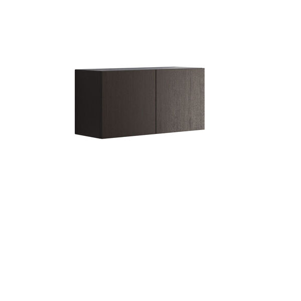 Skap m/2 dører 40x80x30, røkt eik