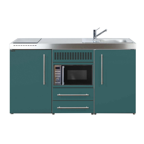 Premiumline minikjøkken 1500 høyre, turkis 740 x 1500 x 980 mm