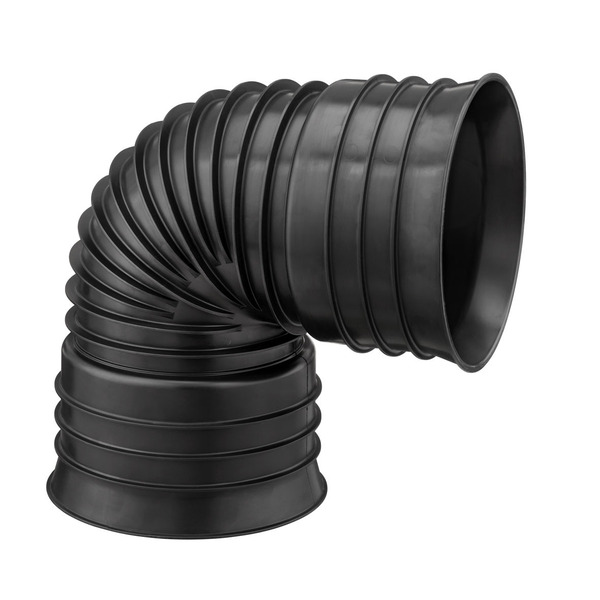 200 mm IQ bend med 2 muffer 90 grader, Eksklusiv pakning