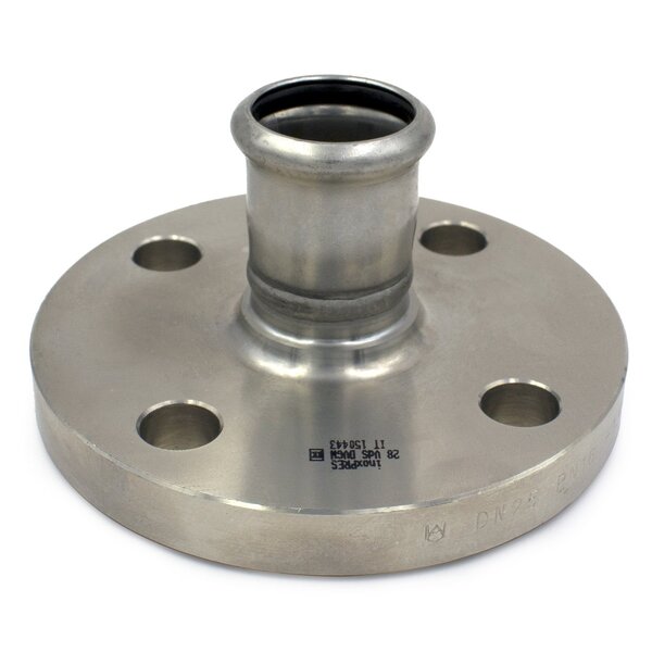 22 mm Inoxpres syrefast flenseovergang, DN20/PN16