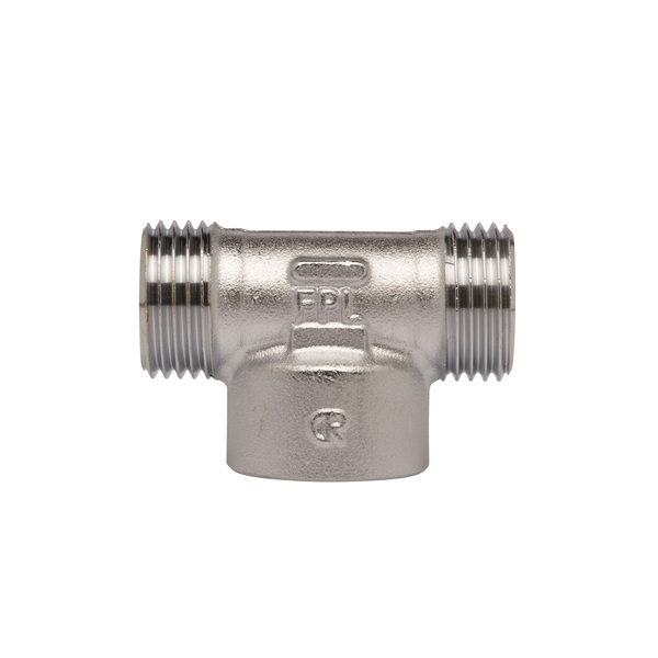 1/2" x 1/2" FPL T-rør kropp, forkrommet