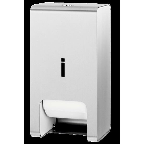 Intra Icon ICT2 toalettrulldispenser, rustfritt stål, For to ruller