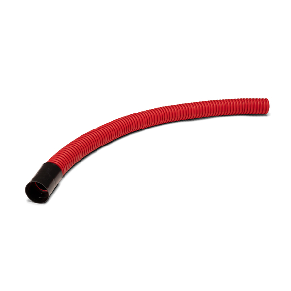 160x1500 PE bend fleksibel korrugert rød