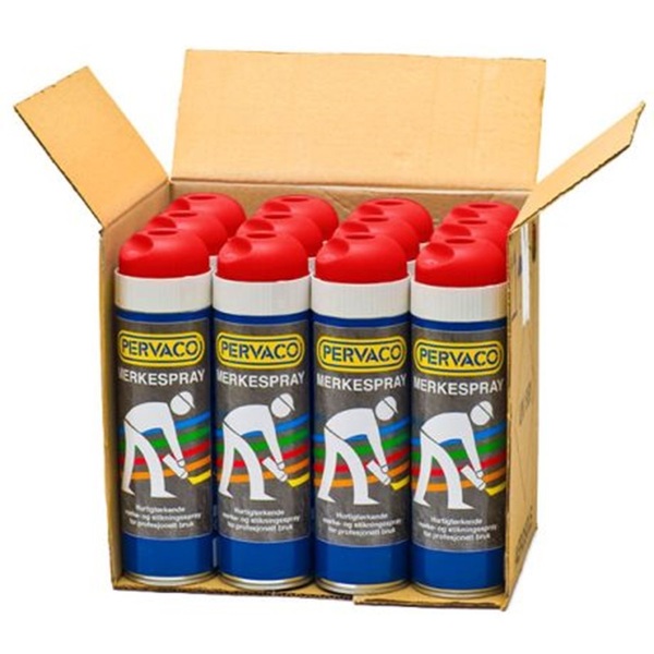 500 ml Prevaco merkespray, rød fluorescerende