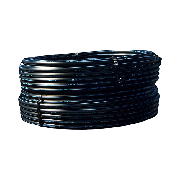 32 mm PE100RC trykkrør SDR11, med blå stripe, kveil 25 meter