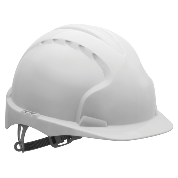 JSP EV03 vernehjelm u/ventilasjonshull, hvit