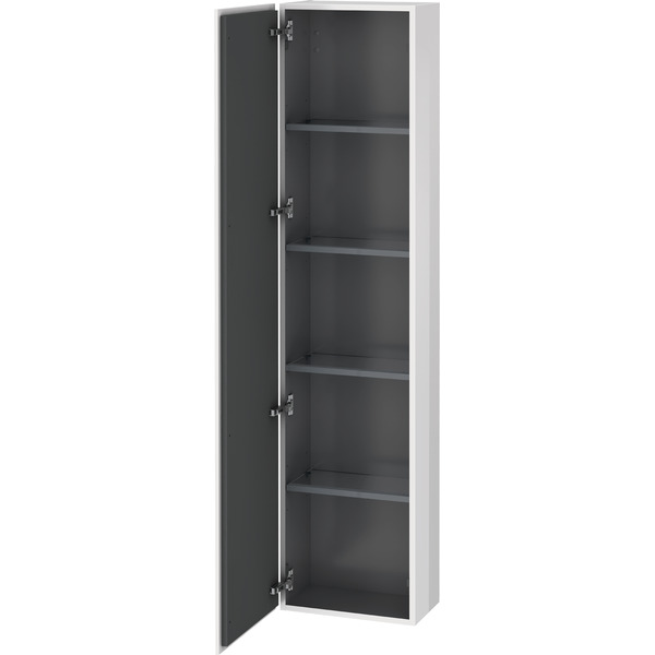 L-Cube høyskap 400 x 243 x 1760 med 1 dør, høyre, hvit matt