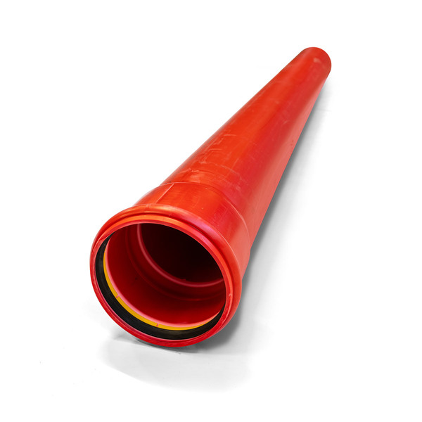 160x5,8 mm PP glatt kabelrør SN8 rød, 6 meter