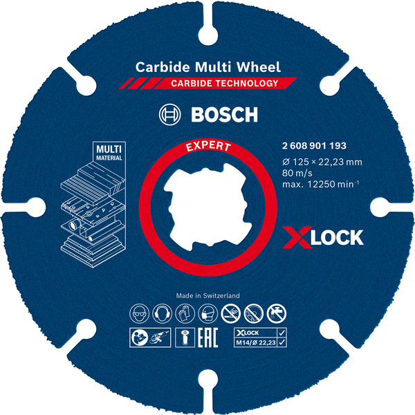 125 Bosch kappeskive multiwheel X-lock