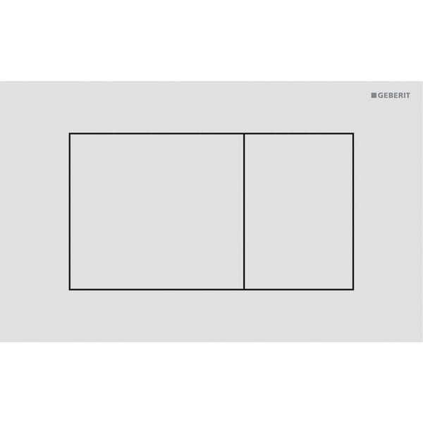 Sigma 40 betjeningsplate square, Hvit matt / Easy-to-clean-belegg