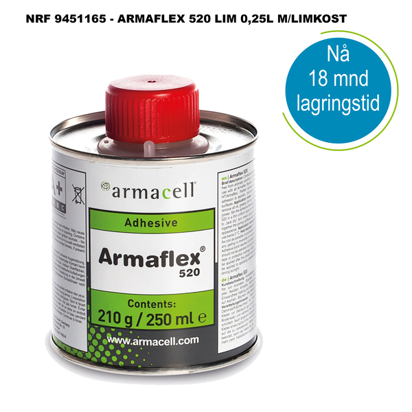 0,25 liter Armaflex lim 520 med limkost