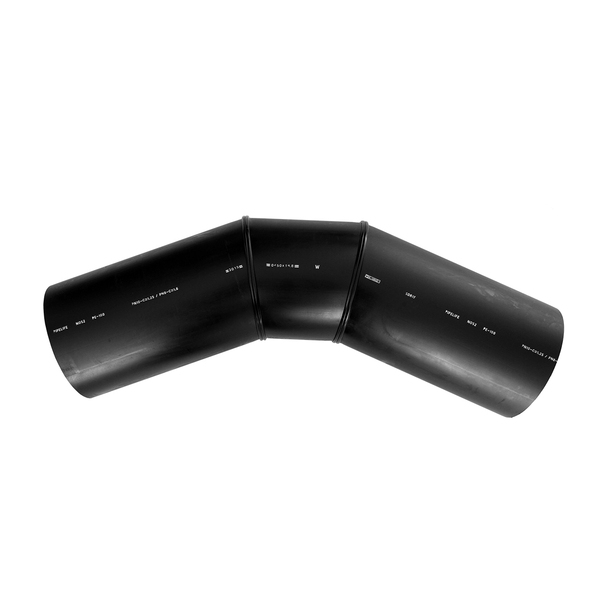 110 mm PE100 bend 60° SDR11, Segmentsveis