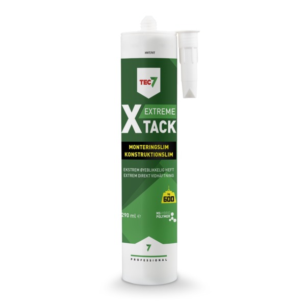 TEC7 X-tack konstruksjonslim, 290 ml patron