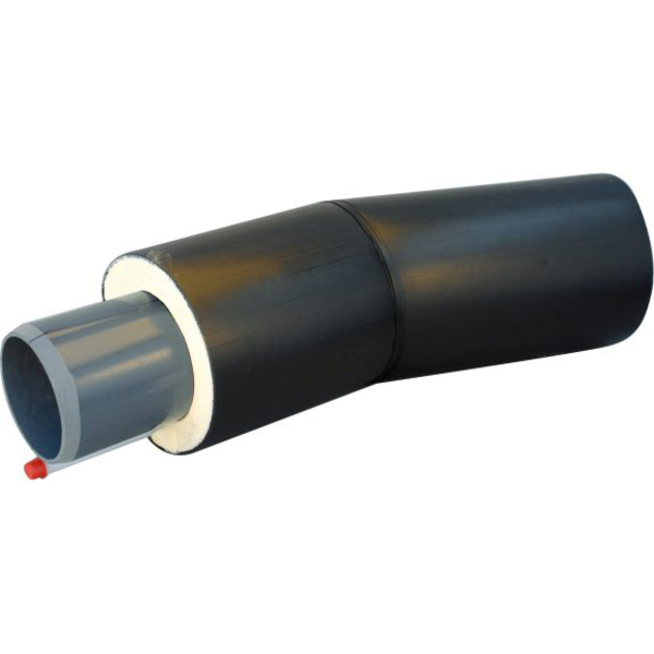 110/200 Isovarm trykk langbend 11° PVC, PN12,5 SDR21
