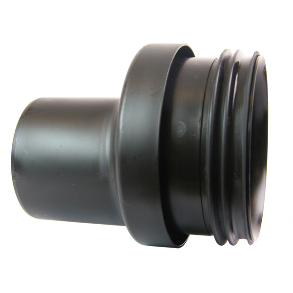 110x75 mm PP Smartline overgang, m/nippel og spissende, sort
