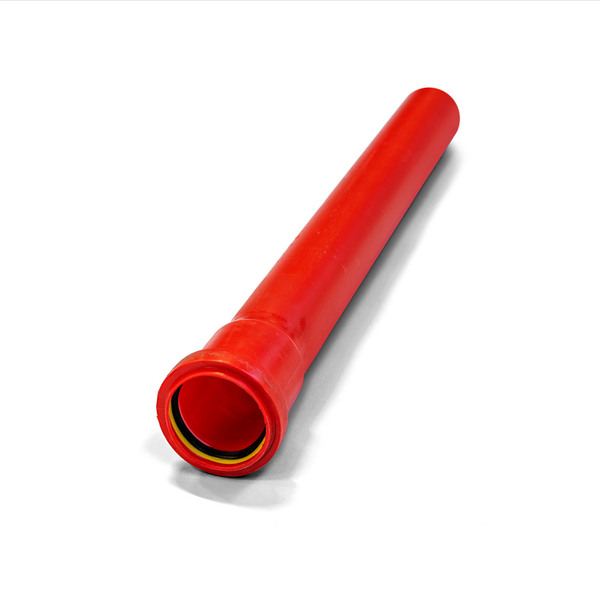 50x1,9 mm PP glatt kabelrør SN8 rød, 6 meter