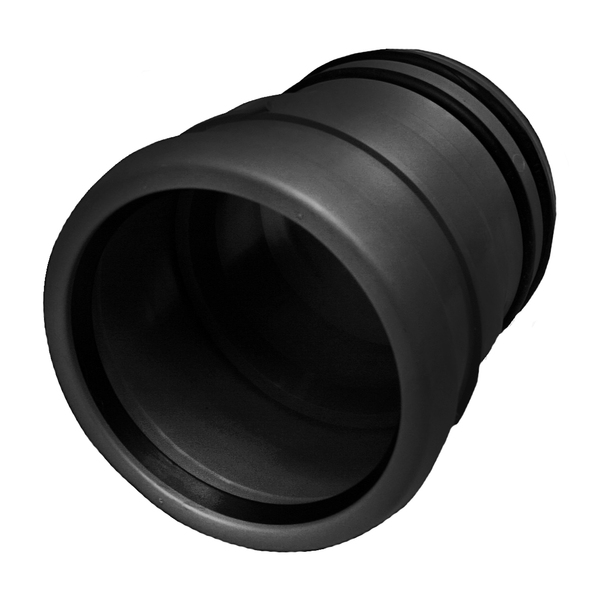 75 mm PP erstatningsmuffe, sort