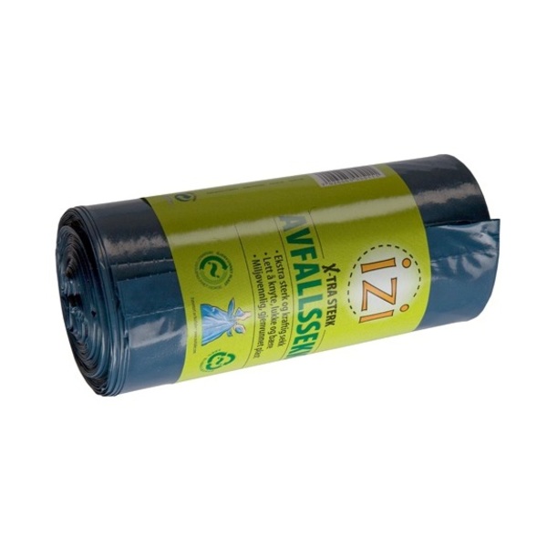 195x75x75 IZI avfallssekk 125 ltr blå, 6 stk/rull Norfolier
