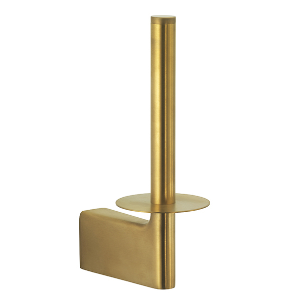 Style reserverullholder, børstet messing