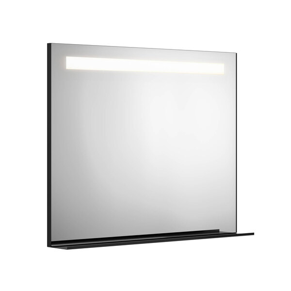 Artic Speil M/Lys Og Hylle 100cm Sort
