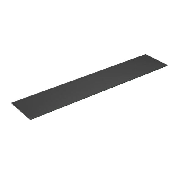 Benkeplate Form 200-219x40, mørk grå