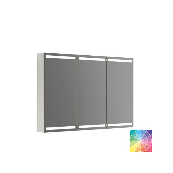 Speilskap Parallel m/lys og lysstyring, m/3 dørere 80x120x15 NCS