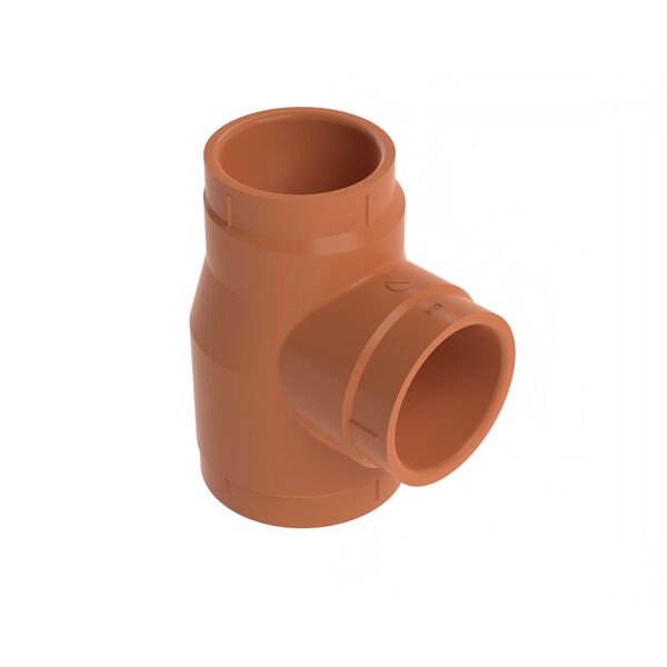 1 1/4" x 1" x 1 1/4" CPVC reduksjons-T-rør