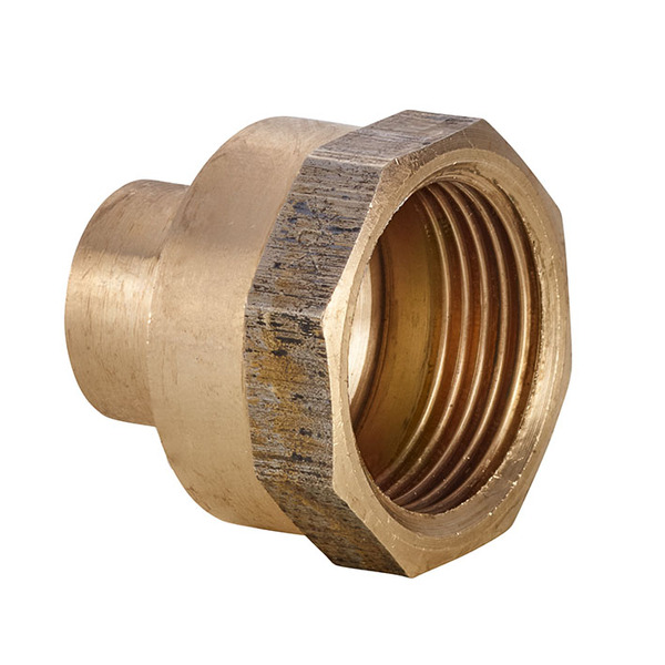10 mm x 1/2" overgangsmuffe 4270G kapillar, kobber